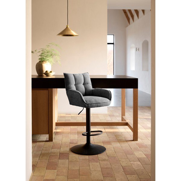 Set di sbagelli da bar grigi con altezza regolabile 2 pz Marilla – Unique Furniture-image-1