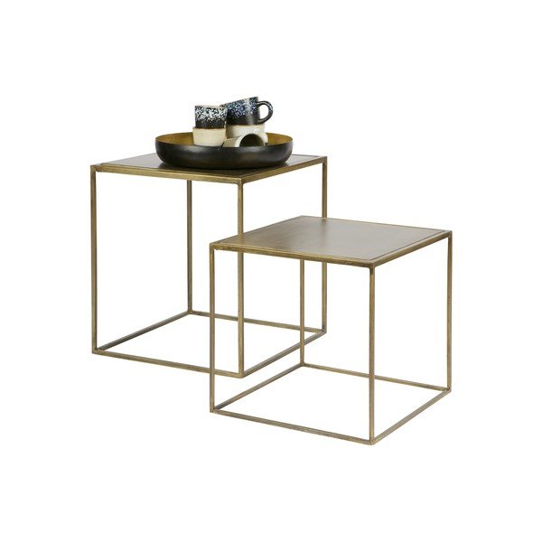 Set di 2 tavoli contenitori Metallic - BePureHome-image-2