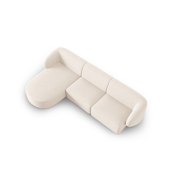 Divano angolare crema, angolo sinistro Shane - Micadoni Home-image-3