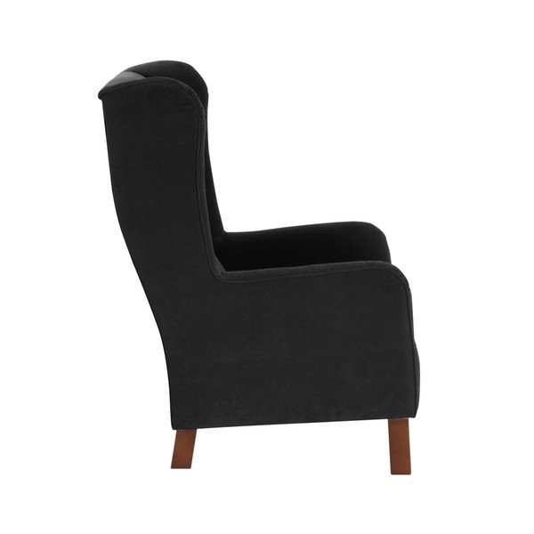 Poltrona nera Bruno Velor - Max Winzer-image-2