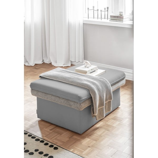 Poggiapiedi in grigio chiaro Wilson – Miuform-image-3