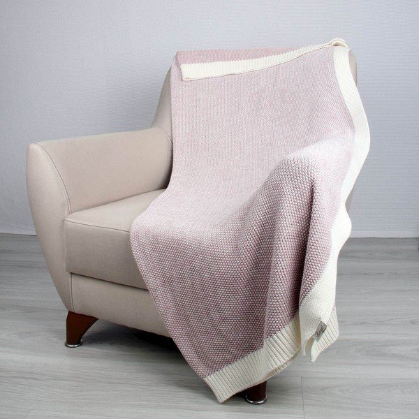 Copriletto in cotone rosa Clen, 130 x 170 cm - Homemania Decor-image-1