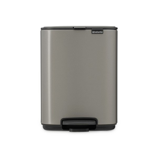 Cestino per la spazzatura grigio in acciaio con pedale 4 l Bo – Brabantia-image-4
