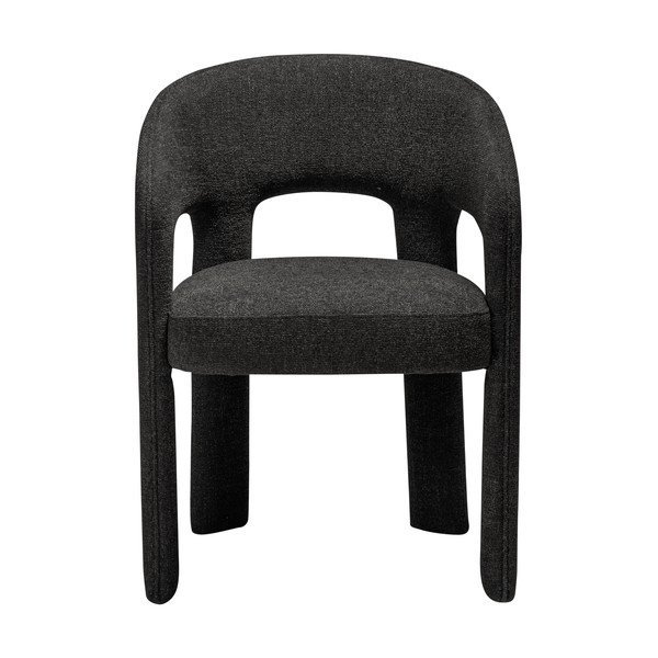 Sedia da pranzo nera con braccioli Splendor – DAN-FORM Denmark-image-1