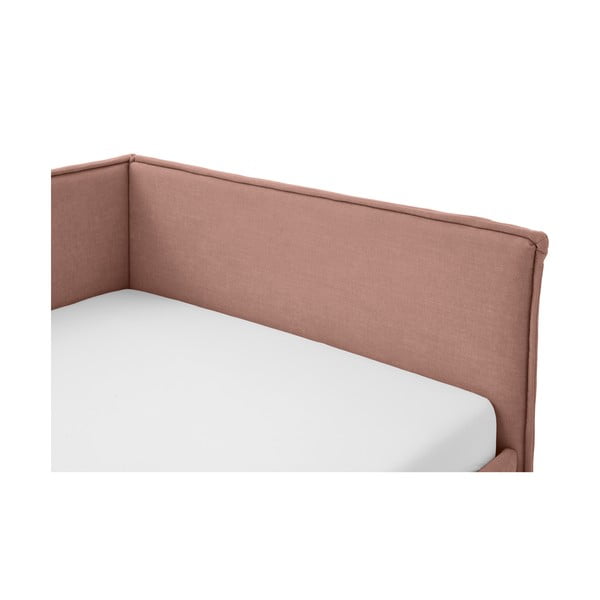 Letto da bambini con sponde rosa imbottito rete non inclusa 120x200 cm Fun – Meise Möbel-image-3