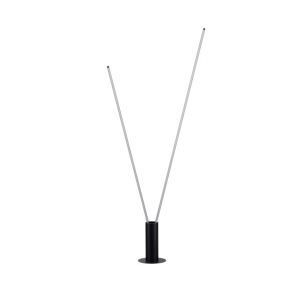 Lampada da terra LED nera opaca in metallo con struttura flessibile (altezza totale 181 cm) Kimolia – Nova Luce