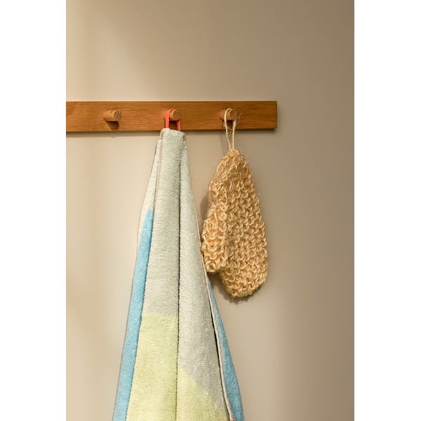 Attaccapanni da parete di colore naturale con effetto rovere 40 cm Cosplay - Hübsch-image-1