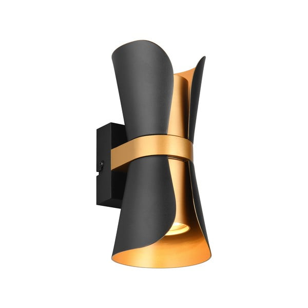 Lampada da parete in colore nero-bronzo Coat - Trio-image-3