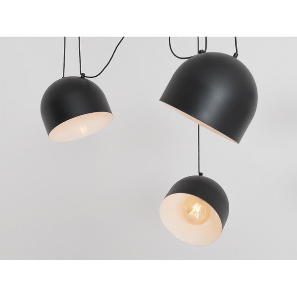 Lampada a sospensione nera con paralume in metallo 250x250 cm Popo - CustomForm-image-3