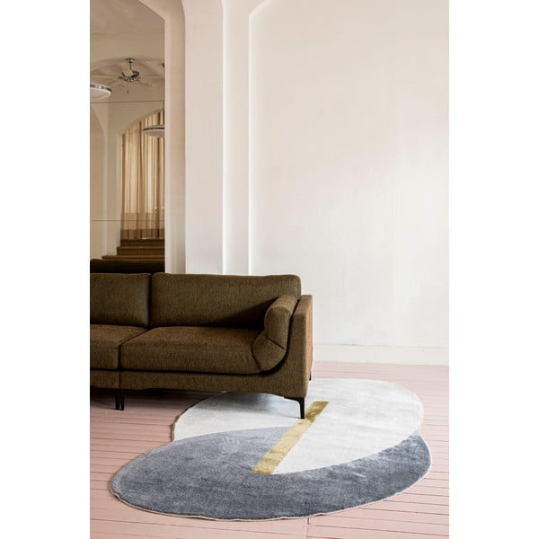 Tappeto blu e crema 160x257 cm Phila - Zuiver-image-1