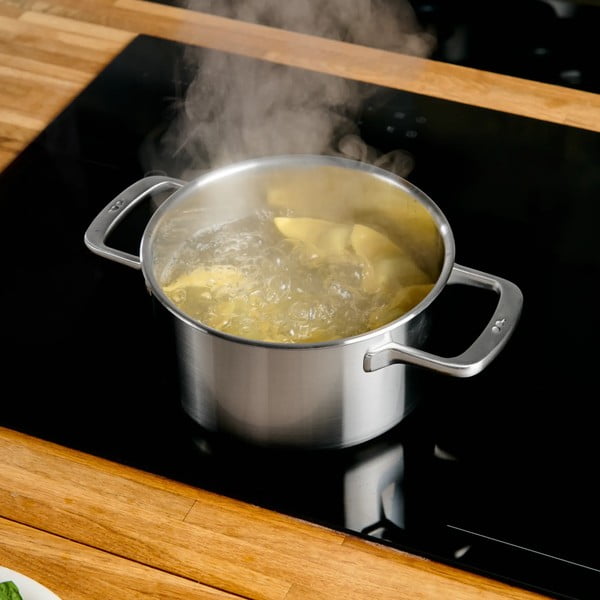 Pentola in acciaio inox con coperchio incluso per induzione 3 l Lucca 3.0 – FABINI-image-1