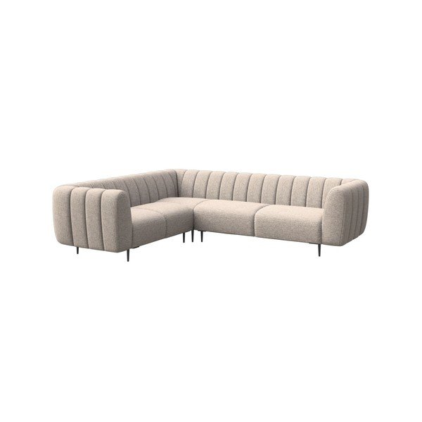 Divano angolare beige (con penisola a sinistra/a L) Shel – Ghado-image-2