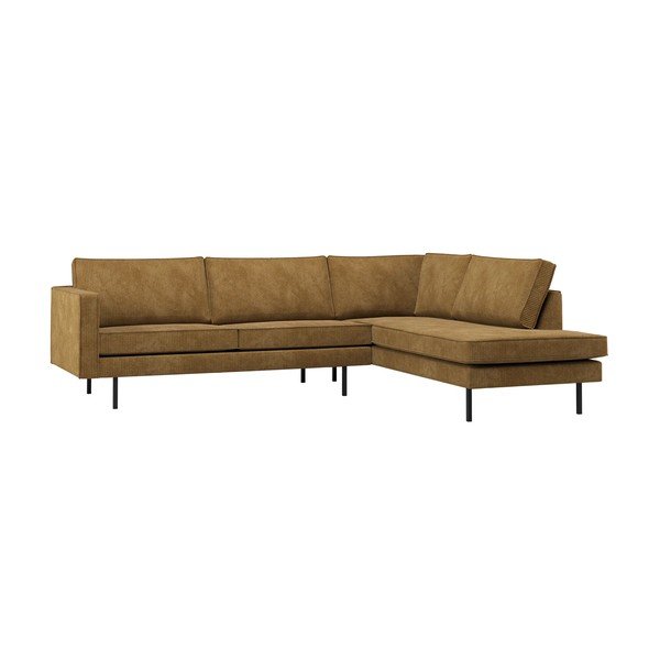 Divano angolare giallo ocra (con penisola a destra/con chaise lounge) Rodeo – WOOOD