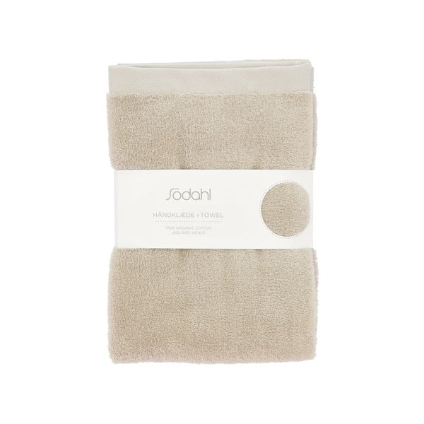 Asciugamano tipo terry beige in cotone 70x140 cm Comfort – Södahl-image-3