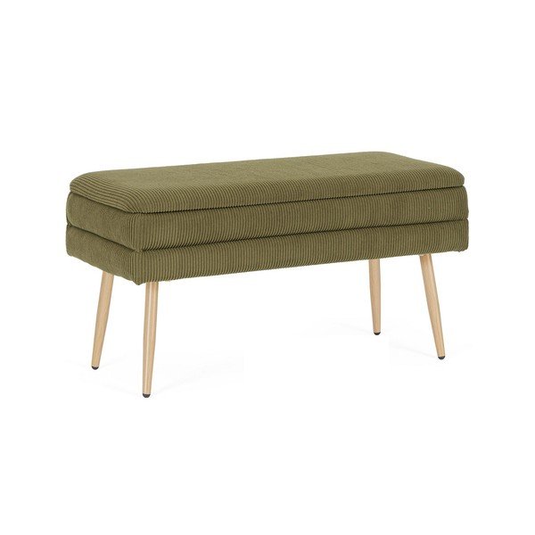 Panchina verde in imbottito Olga – Bizzotto-image-2