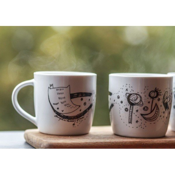 Tazza bianca in porcellana 260 ml Domov tu – Bonami-image-2