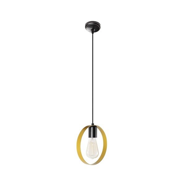 Lampada a sospensione in metallo nero e oro Opviq luci Simeon - Opviq lights