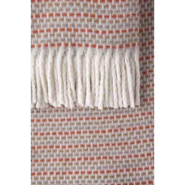 Coperta color terracotta in misto cotone 140x180 cm Multi-Zen – Euromant-image-1