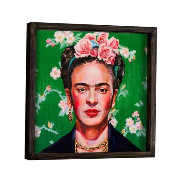Pittura murale Frida Kahlo, 34 x 34 cm - Evila Originals