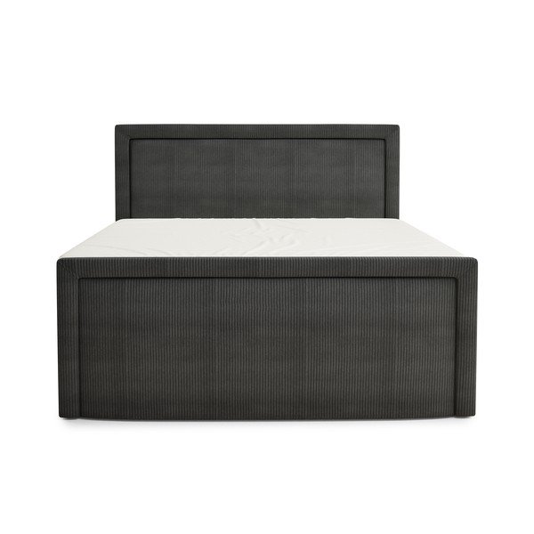 Letto boxspring color antracite con contenitore 200x200 cm Fresco – Maison de Rêve-image-2