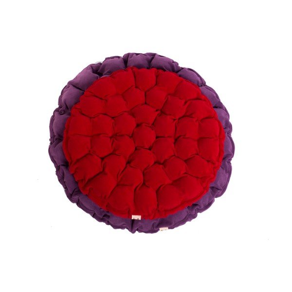 Cuscino di seduta rosso scuro con sfere massaggianti , Ø 65 cm Bloom - Linda Vrňáková-image-3