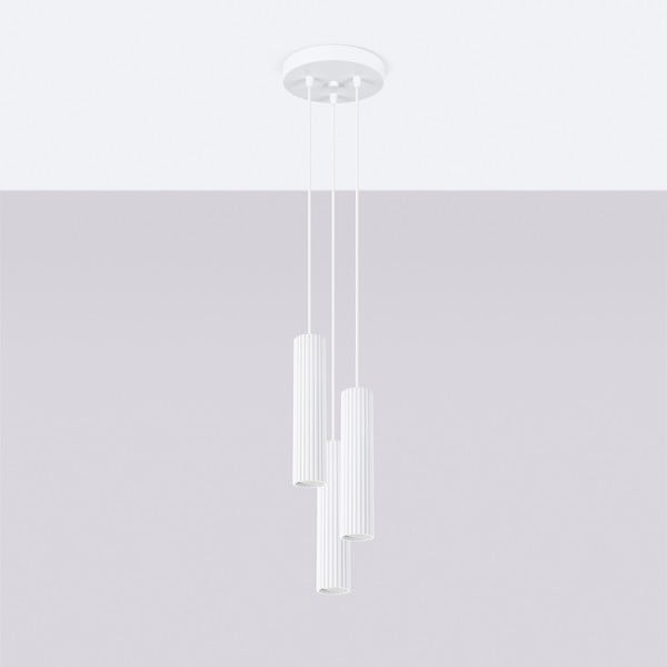 Lampadario bianco ø 19,5 cm Gleam – Sollux-image-4