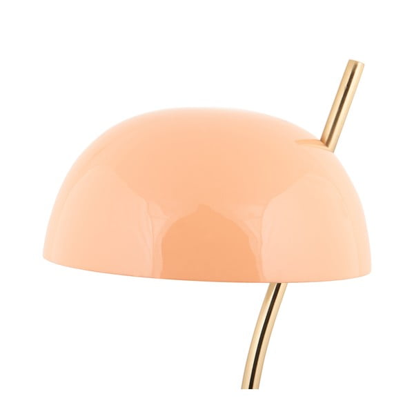 Lampada da tavolo in colore salmone con paralume in metallo (altezza 55 cm) Vivo - Leitmotiv-image-2