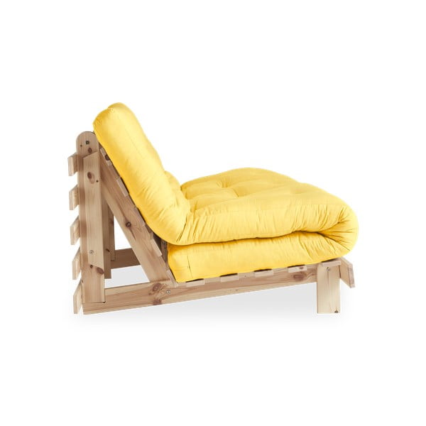 Divano letto giallo 140 cm Roots - Karup Design-image-4