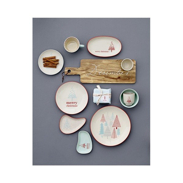Set di tazza e piattino in gres Lucia - Bloomingville-image-1