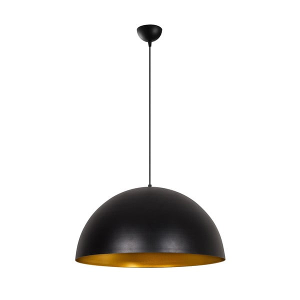 Lampadario nero con paralume in metallo ø 60 cm Coppa – Opviq lights-image-2