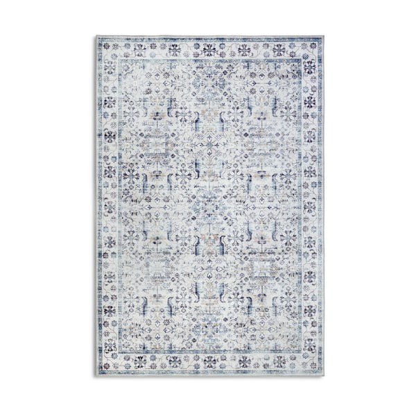 Tappeto azzurro 80x150 cm Saveh Cream Blue - Elle Decoration