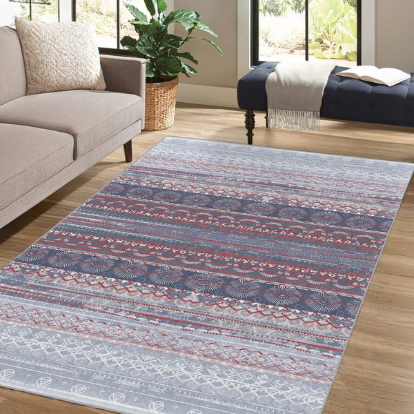 Tappeto viola/grigio lavabile 80x150 cm Vintage Stripe – Mila Home-image-4