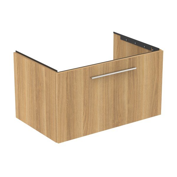 Mobile per lavabo in rovere naturale a sospensione 80x44 cm i.Life B - Ideal Standard-image-4
