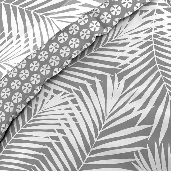 Copripiumino grigio in cotone per letto singolo 140x200 cm Botania – douceur d'intérieur-image-2