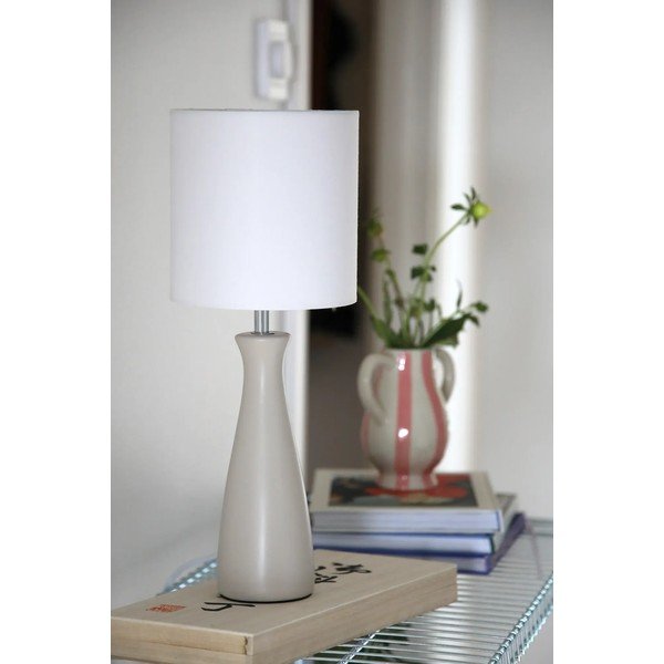 Lampada da tavolo color crema con paralume in tessuto (altezza totale 42 cm) Birillo – Markslöjd-image-4