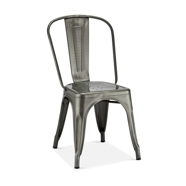 Set di 2 sedie da pranzo in metallo grigio chiaro Korona - Furnhouse