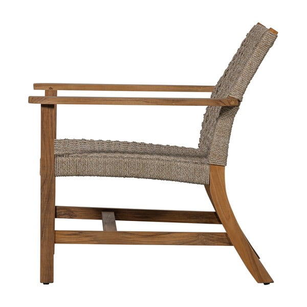 Sedia da giardino in legno di colore beige e naturale Copper - Exotan-image-4