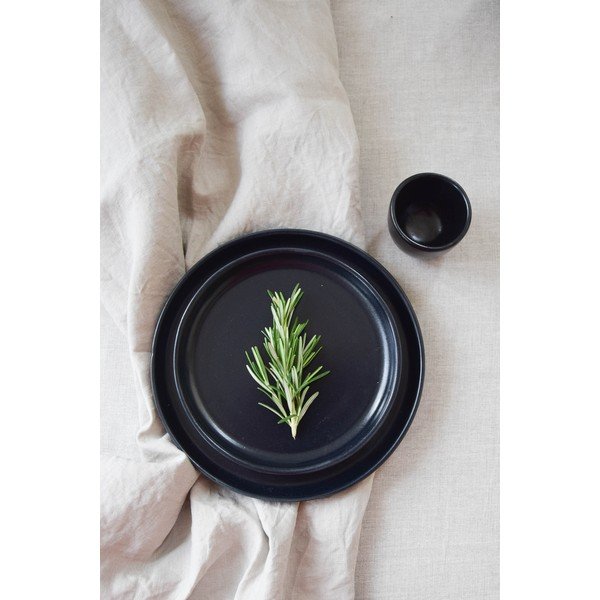 Tazza in gres nero, 80 ml Luna - ÅOOMI-image-4