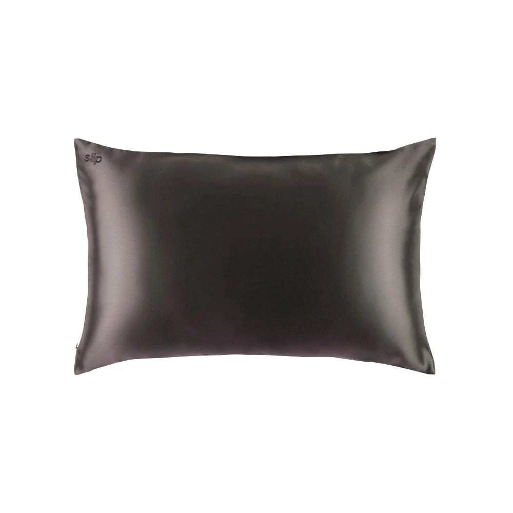 Federa per cuscino in seta 51x76 cm Charcoal – slip | Federe da letto