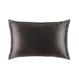 Federa per cuscino in seta 51x76 cm Charcoal – slip