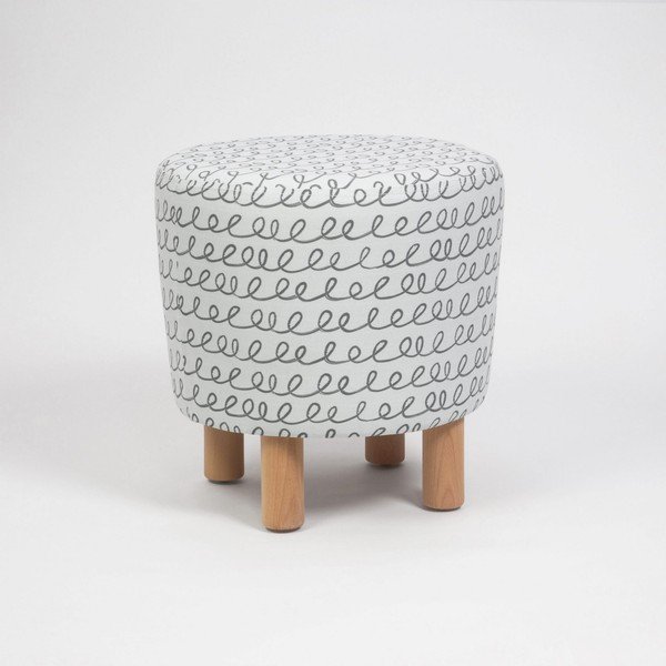 Sgabello con gambe in legno Sway, ⌀ 41 cm Cono - Homitis