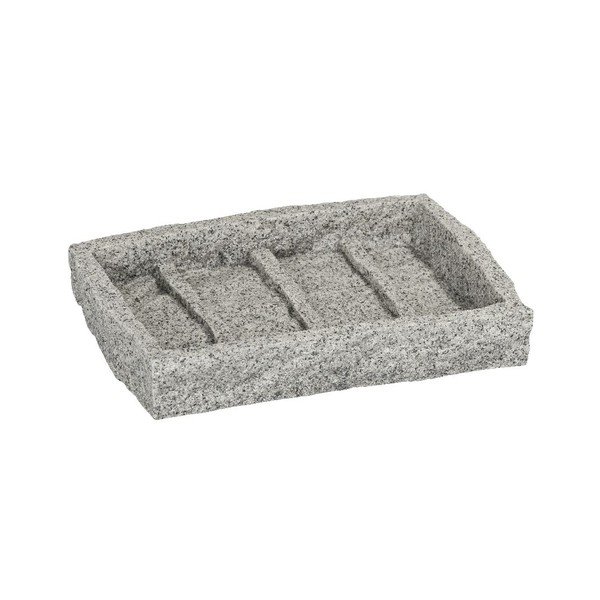 Portasapone grigio Granite - Wenko-image-1