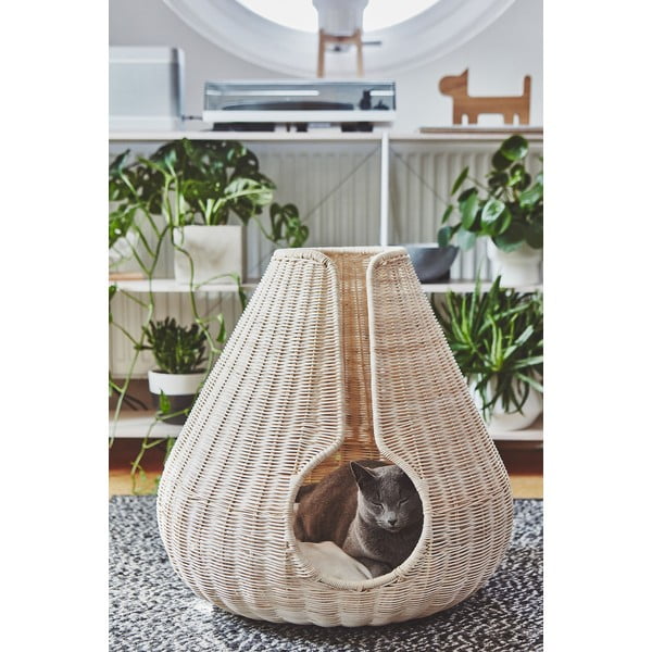 Letto per gatti in rattan colore naturale ø 56 cm Perla Natural - MiaCara-image-3