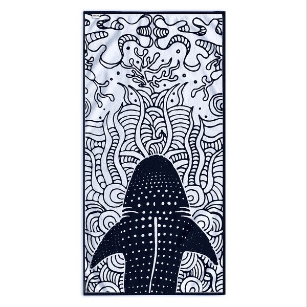 Telo mare blu scuro 90x180 cm Shark - DecoKing-image-2