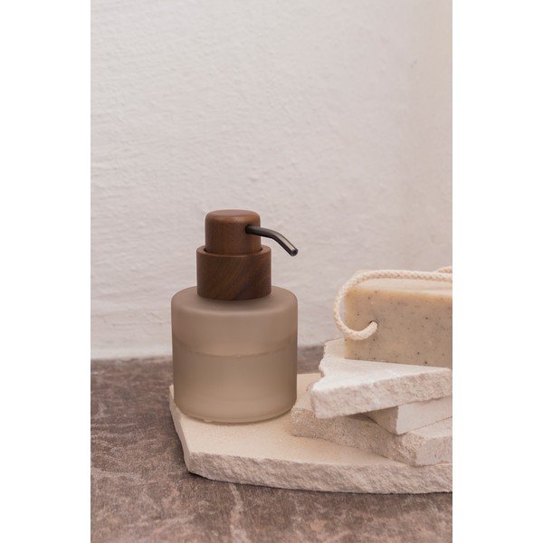 Dispenser sapone in vetro beige 310 ml Modest - Mette Ditmer Denmark-image-4