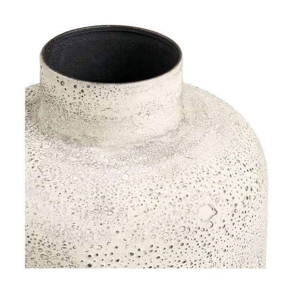 Vaso color crema in metallo alto (altezza totale 78,5 cm) Hou – House Nordic-image-2