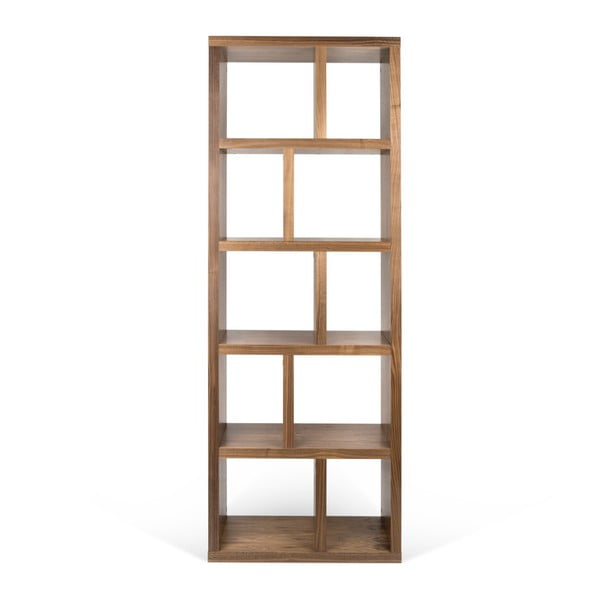 Libreria marrone effetto noce 70x198 cm Berlin - TemaHome