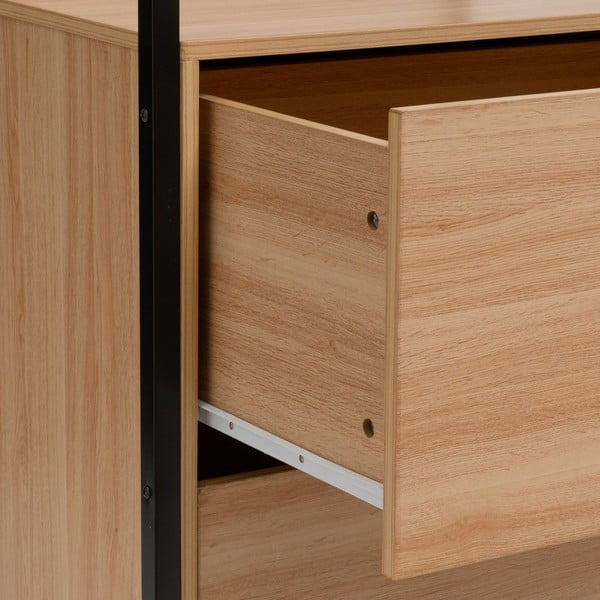 Armadio di colore naturale a giorno 60x190x48 cm Armarios – Casa Selección-image-1