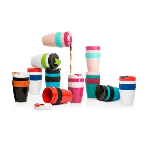 Černo-oranžový termohrnek Sagaform To Go Mug, 400 ml-image-1