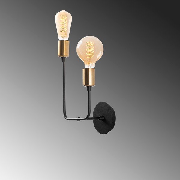 Lampada da parete nera Dolma – Opviq lights-image-4